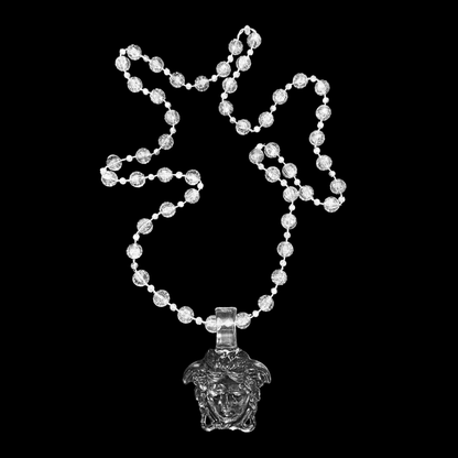 (CLEAR) MEDUSA HEAD NECKLACE