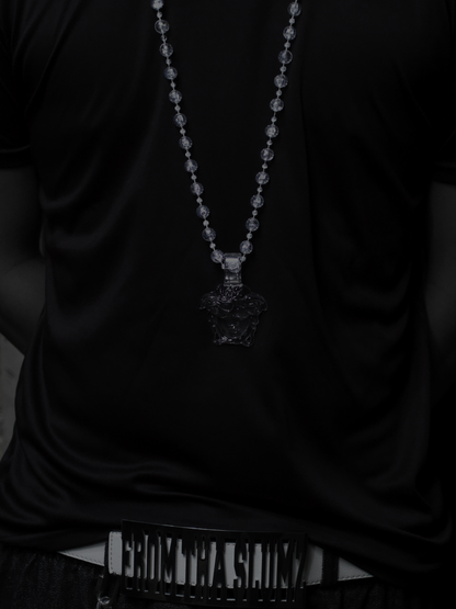 (CLEAR) MEDUSA HEAD NECKLACE