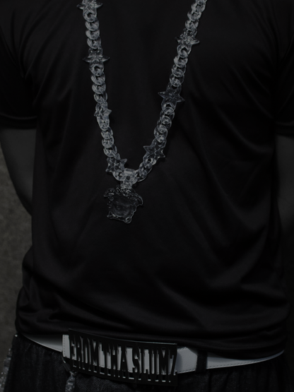 (CLEAR) MEDUSA HEAD NECKLACE